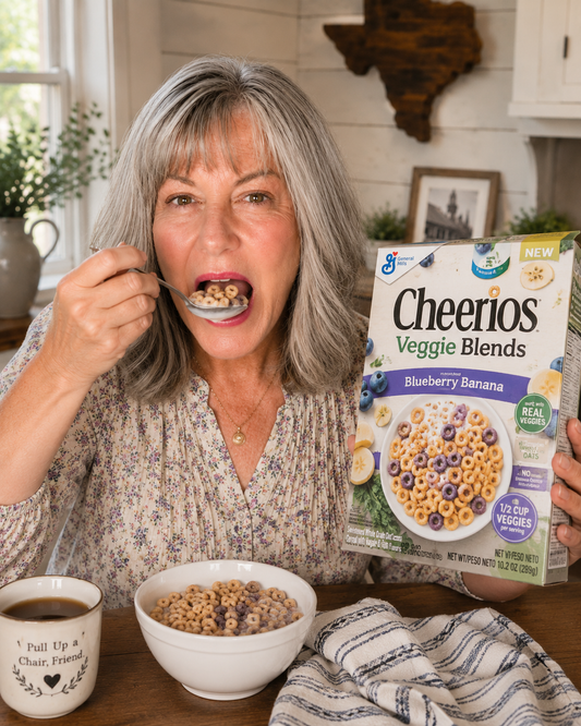 I Bought Cheerios Veggie Blends Blueberry Banana Cereal So I Could Feel Responsible... Then I Ate Half the Box.