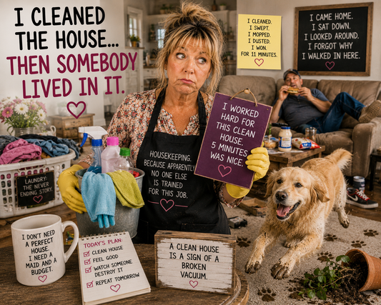 I Cleaned the House... Then Somebody Lived In It.