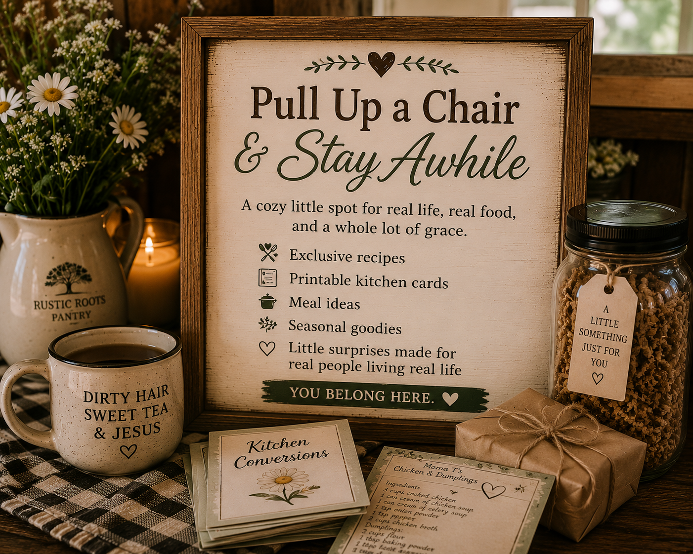 Pull Up a Chair & Stay Awhile