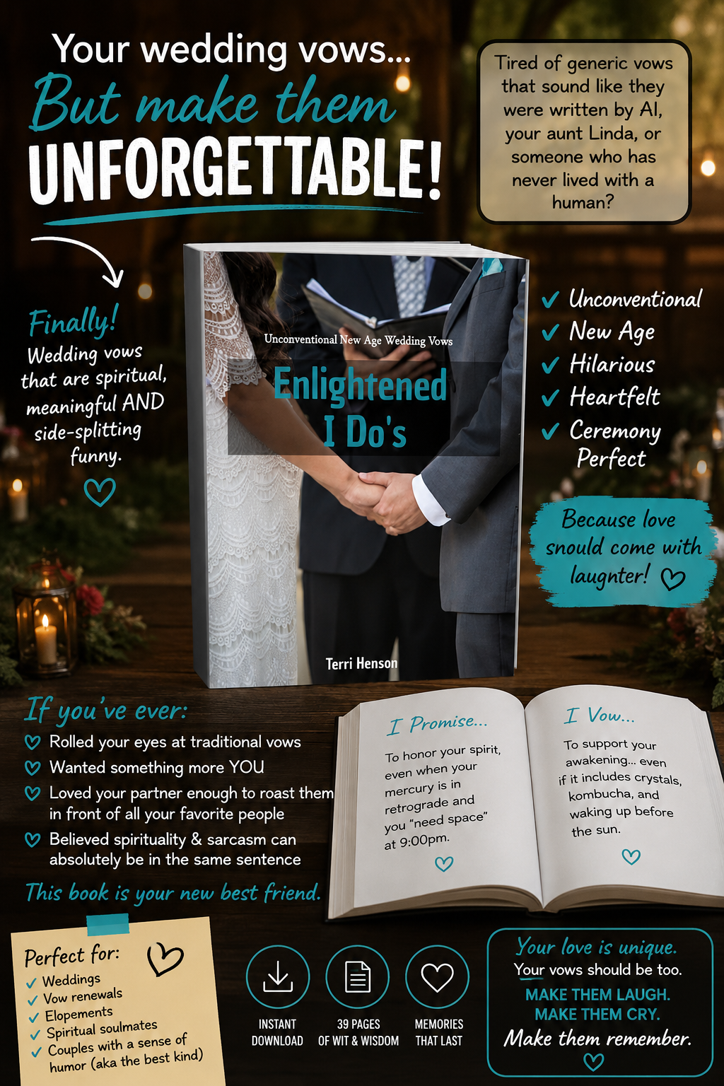 Enlightened I Do's: Unconventional New Age Wedding Vows