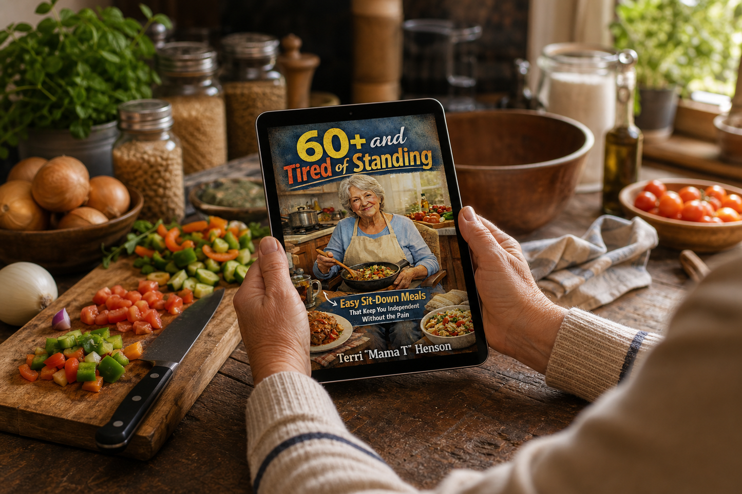 60+ and Tired of Standing Easy Sit-Down Meals That Keep You Independent Without the Pain