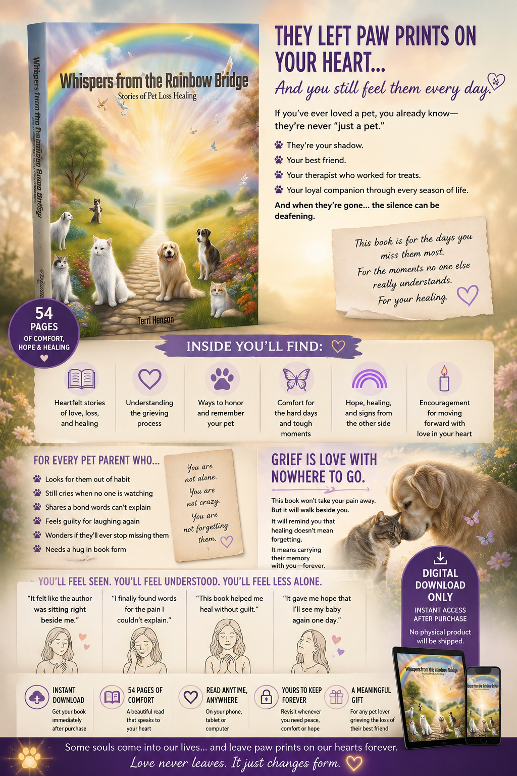 Whispers from the Rainbow Bridge: Stories of Pet Loss Healing