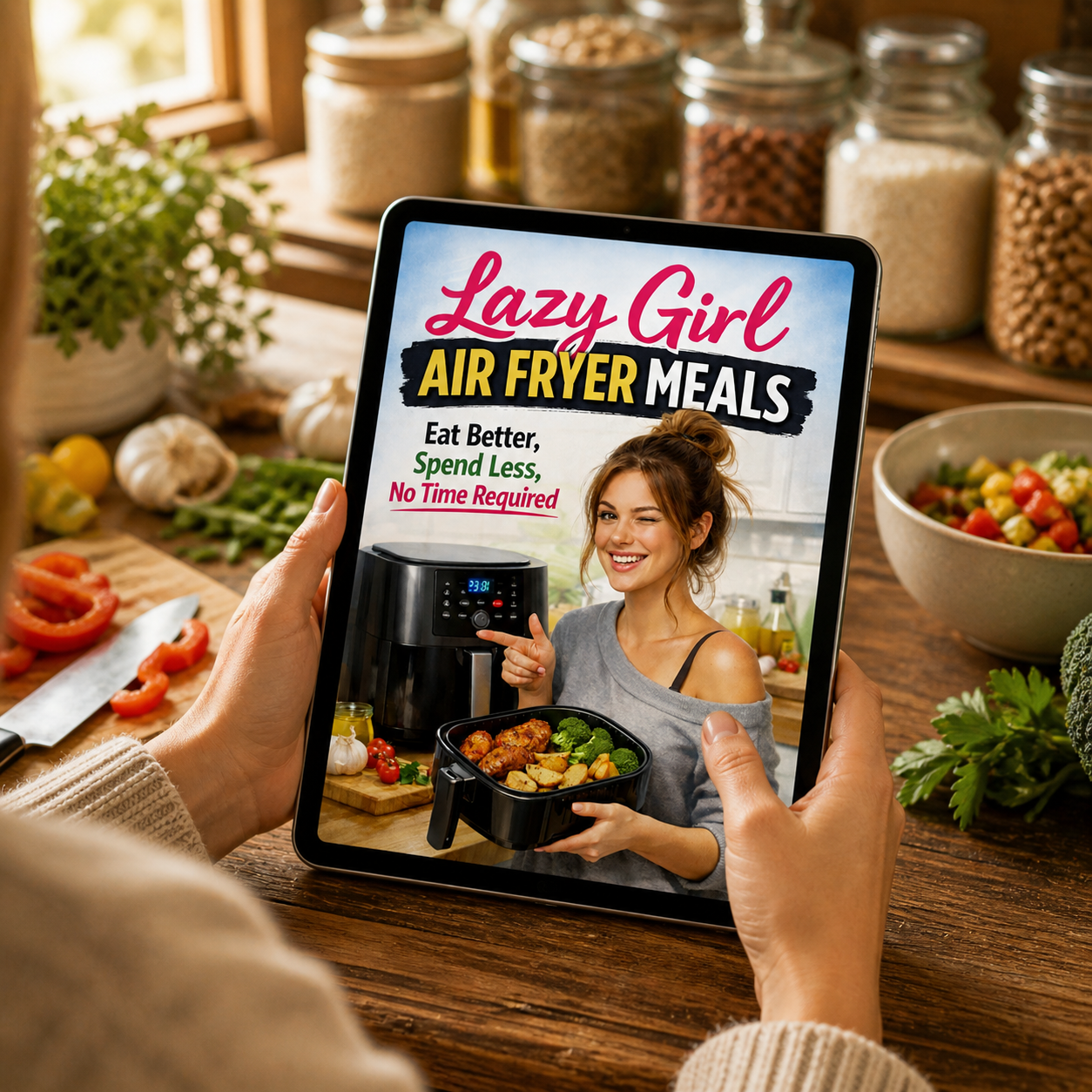 Lazy Girl Air Fryer Meals - Eat Better, Spend Less, No Time Required