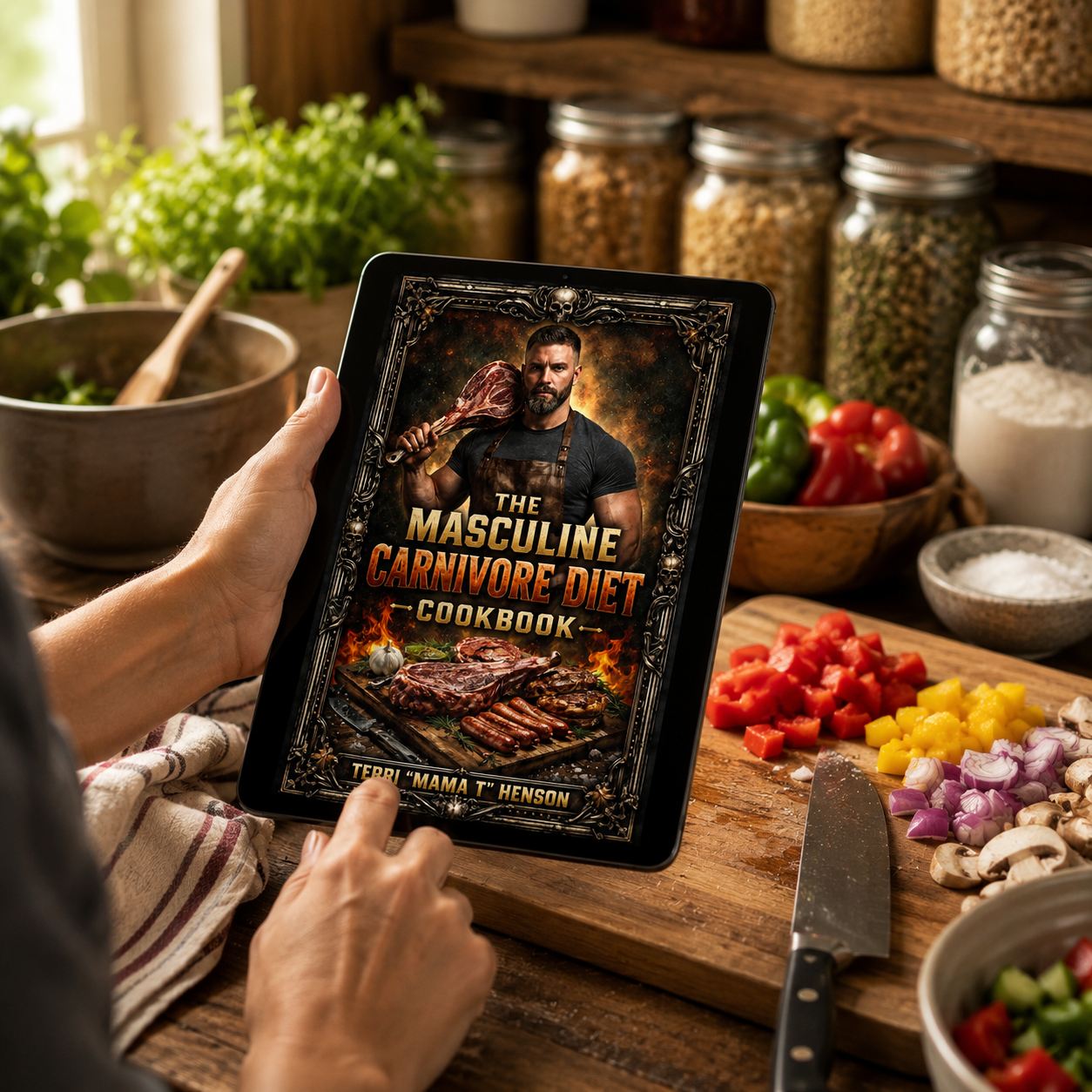 The Masculine Carnivore Diet Cookbook: 30 High-Protein Recipes for Men, Weight Loss, Energy, Muscle Building & Simple Carnivore Eating