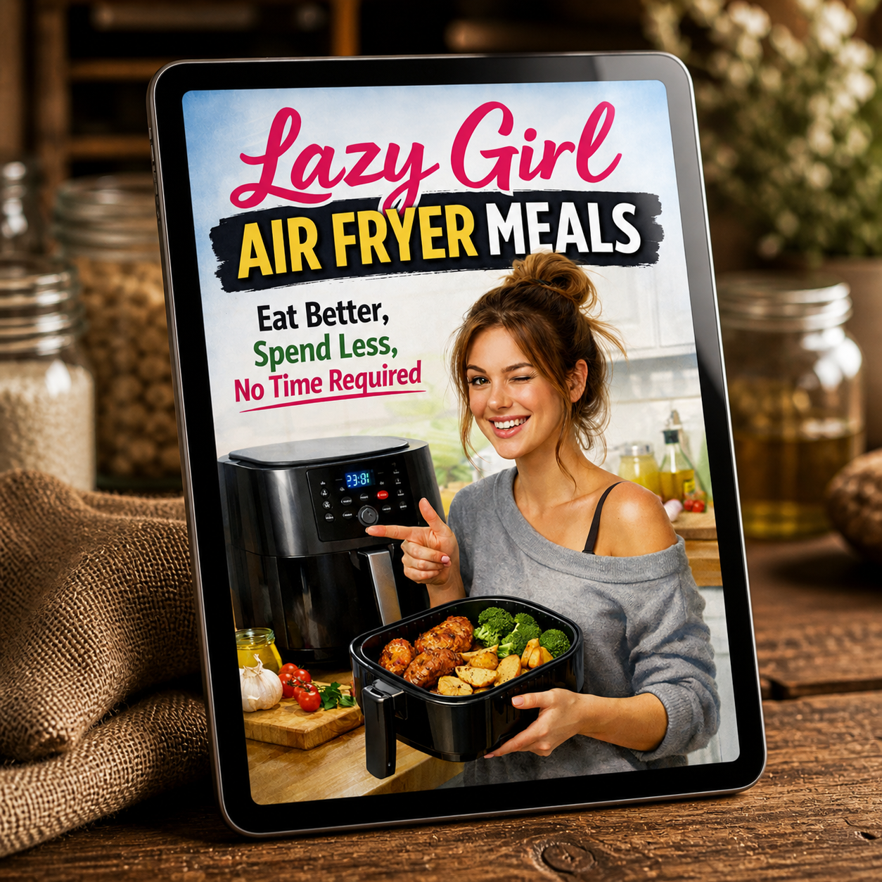Lazy Girl Air Fryer Meals - Eat Better, Spend Less, No Time Required