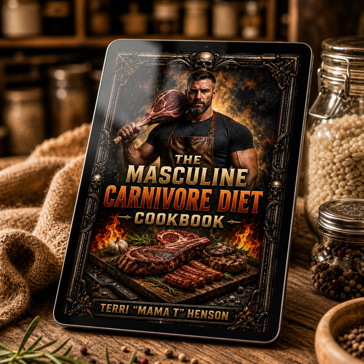 The Masculine Carnivore Diet Cookbook: 30 High-Protein Recipes for Men, Weight Loss, Energy, Muscle Building & Simple Carnivore Eating